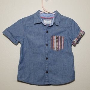 Gingersnaps chambray button down shirt